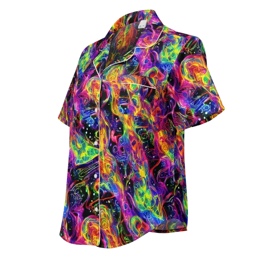 Hypercolor Dreamscape on a Women's Short Sleeve Pajama Top