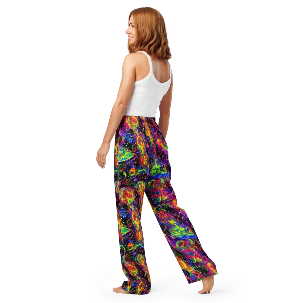 Hypercolor Dreamscape on Women's Pajama Pants — Back