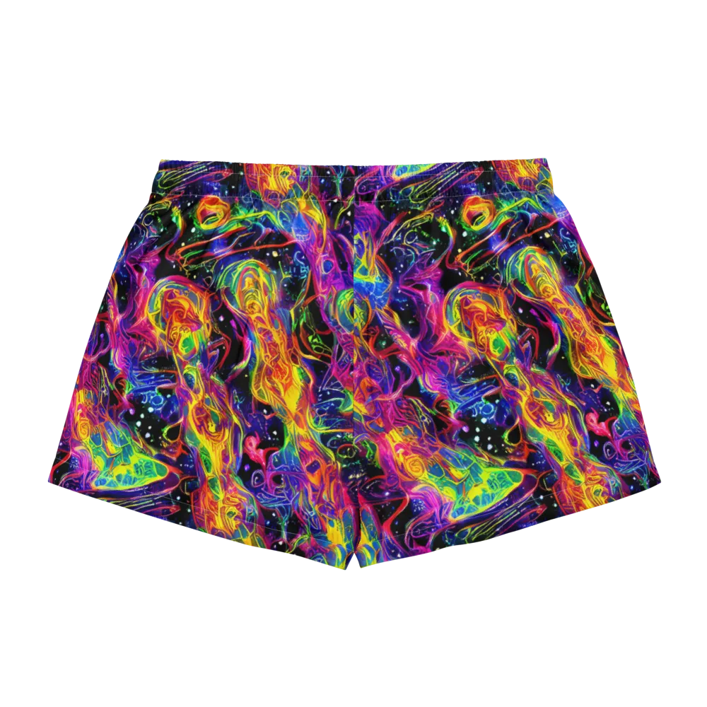 Hypercolor Dreamscape on Women's Pajama Shorts — Back