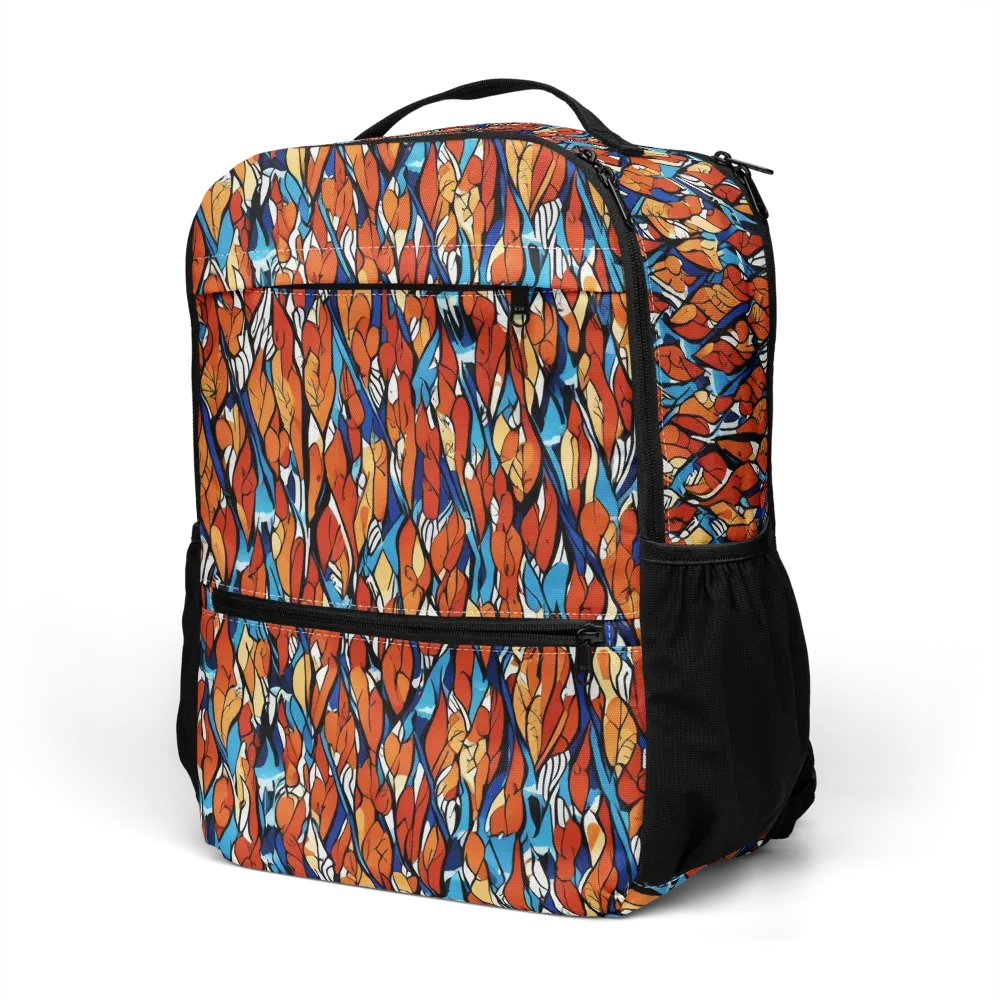 Cobalt Poppy on Utility Backpack — Left Front