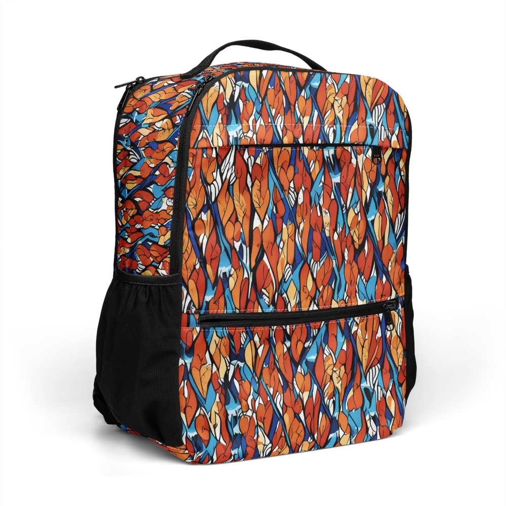 Cobalt Poppy on Utility Backpack — Right Front