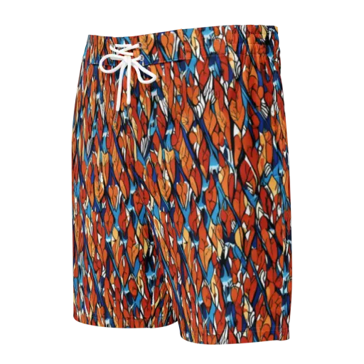 Cobalt Poppy on a Men's Board Shorts
