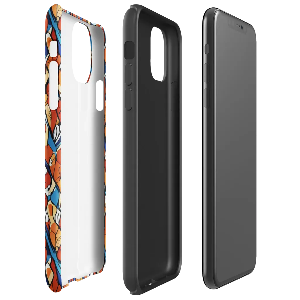 Cobalt Poppy on Tough Case for iPhone® — Right