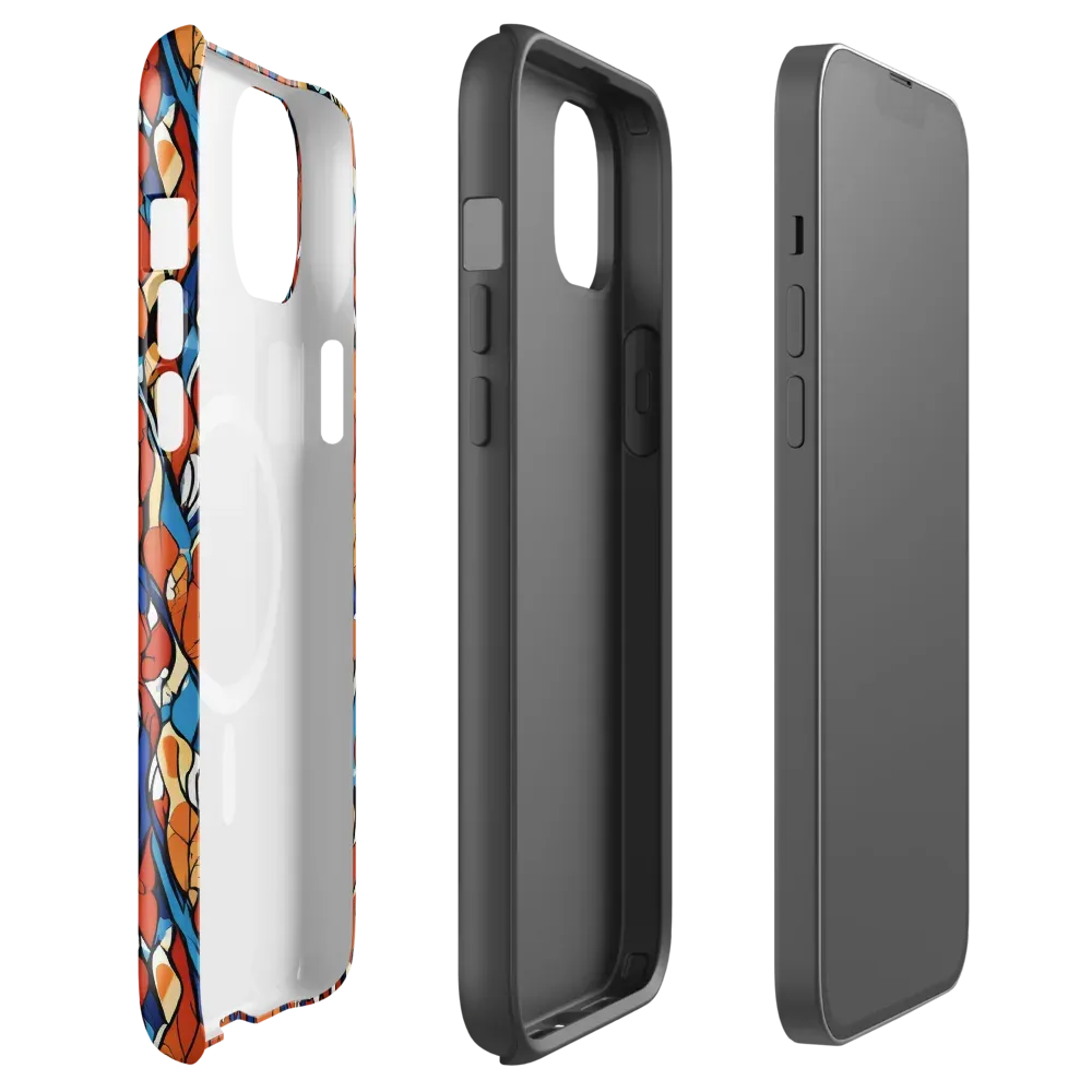 Cobalt Poppy on MagSafe Tough Case for iPhone® — Front
