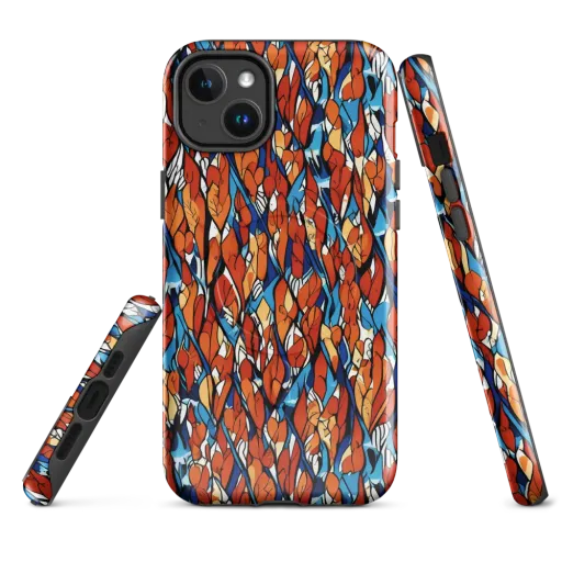 Cobalt Poppy on a MagSafe Tough Case for iPhone®