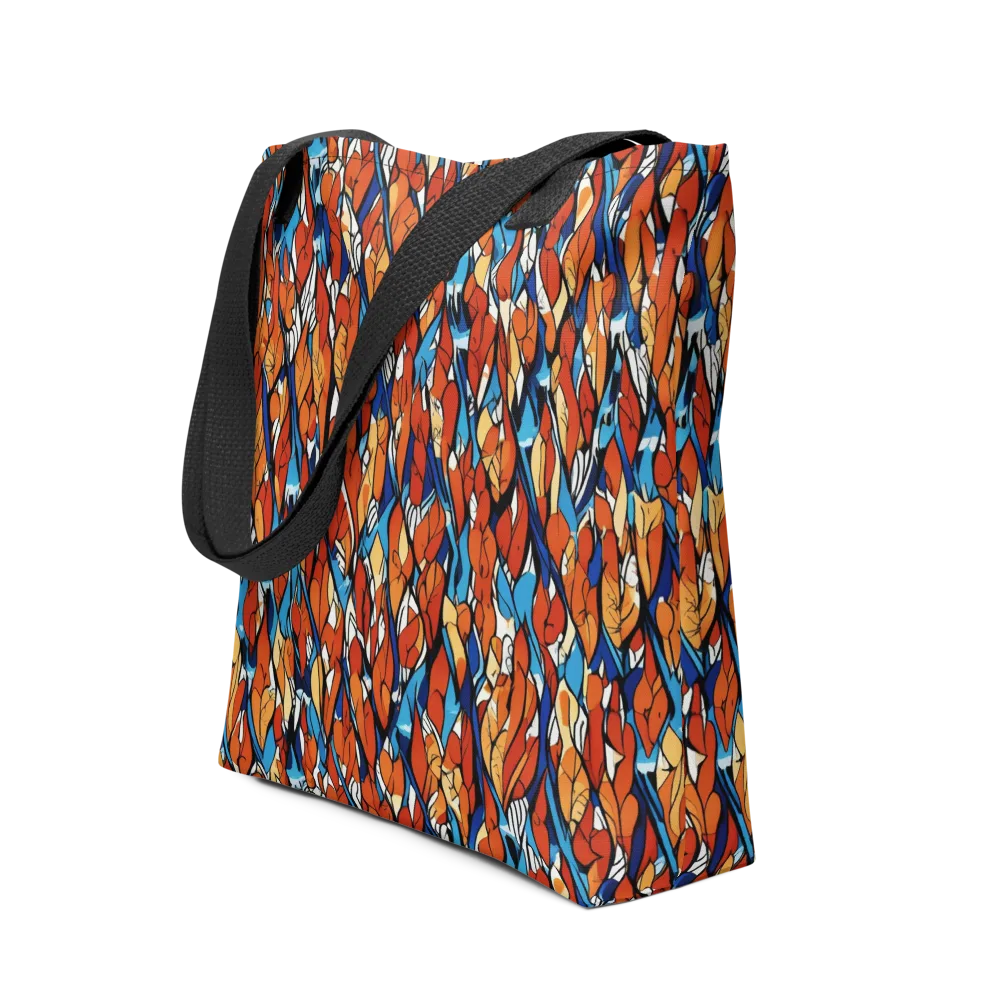 Cobalt Poppy on Tote Bag — Front