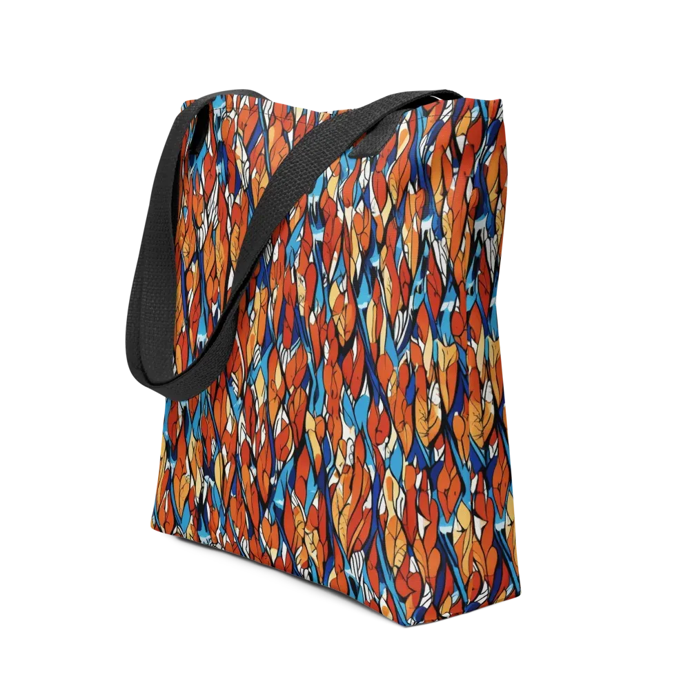Cobalt Poppy on Tote Bag — Front