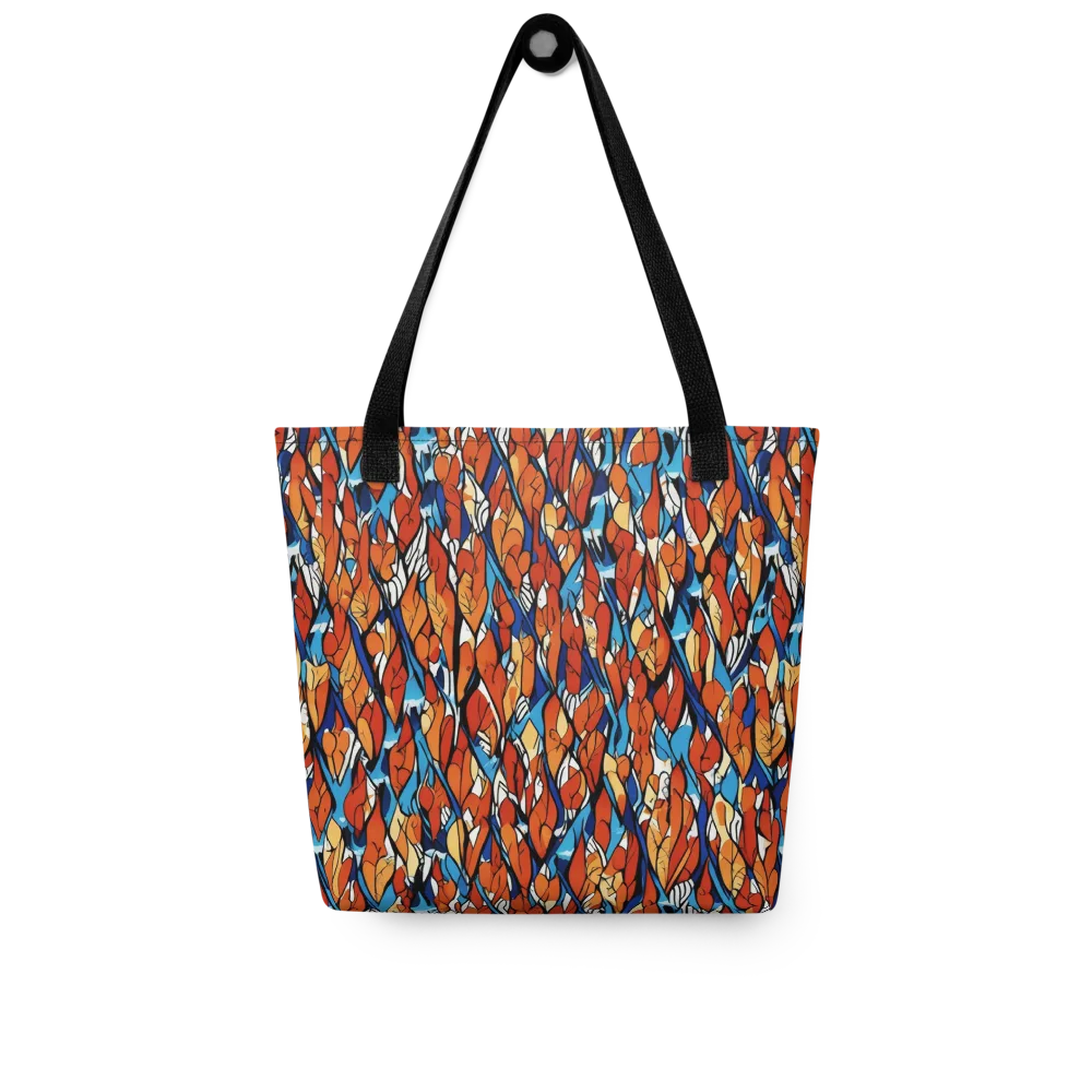 Cobalt Poppy on Tote Bag — Front