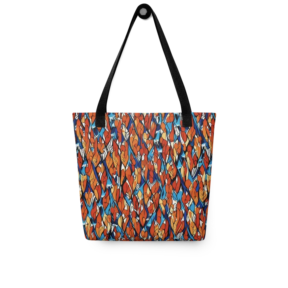 Cobalt Poppy on Tote Bag — Front