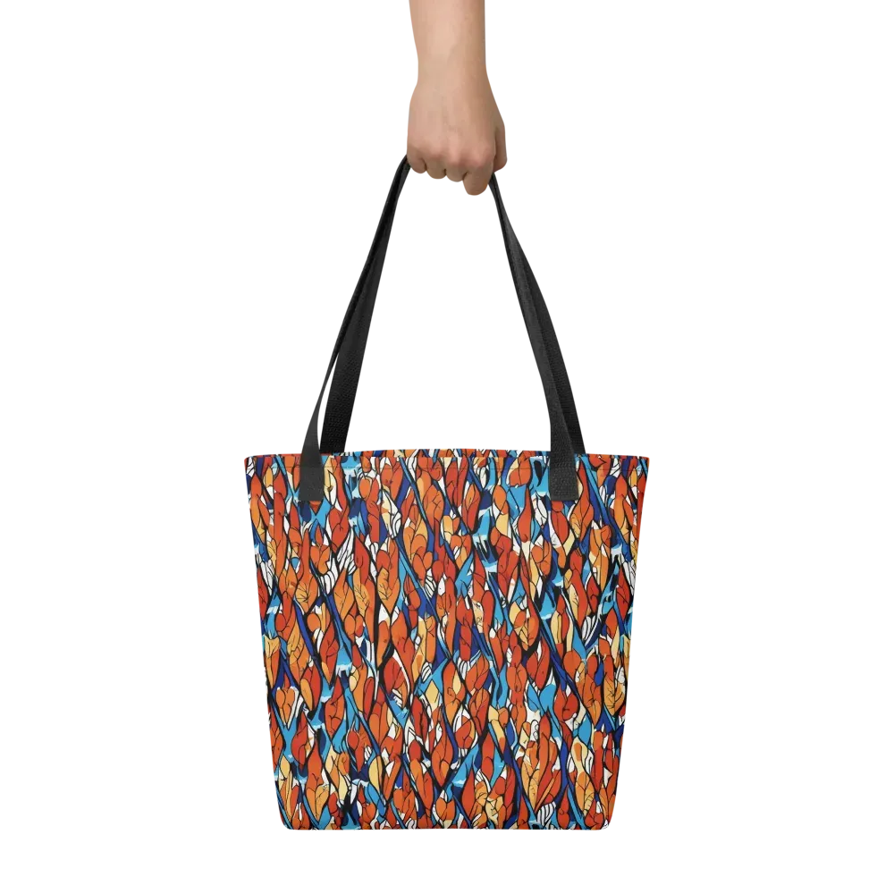 Cobalt Poppy on Tote Bag — Front