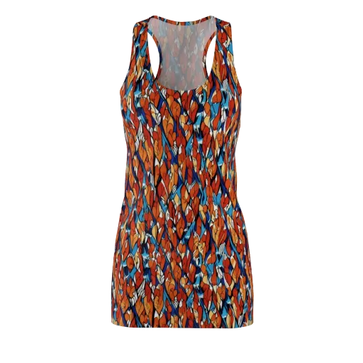 Cobalt Poppy on a Racerback Dress