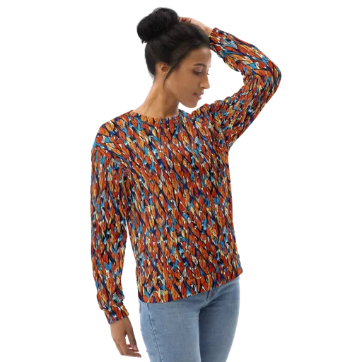 Cobalt Poppy on a Sweatshirt