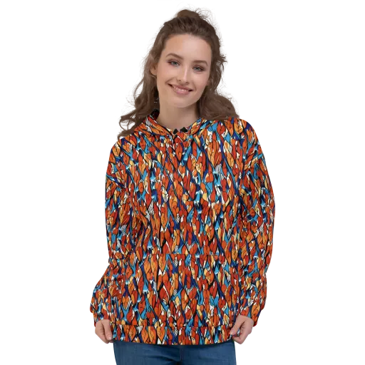 Cobalt Poppy on a Hoodie