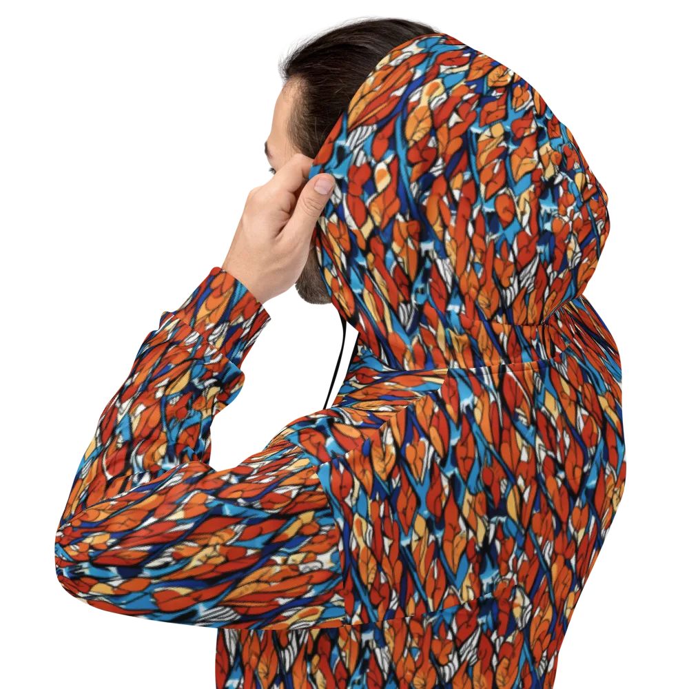 Cobalt Poppy on Hoodie — Back