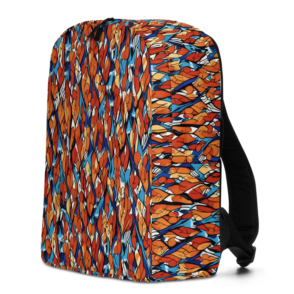 Cobalt Poppy on Minimalist Backpack — Left