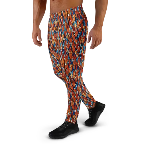 Cobalt Poppy on a Men's Joggers