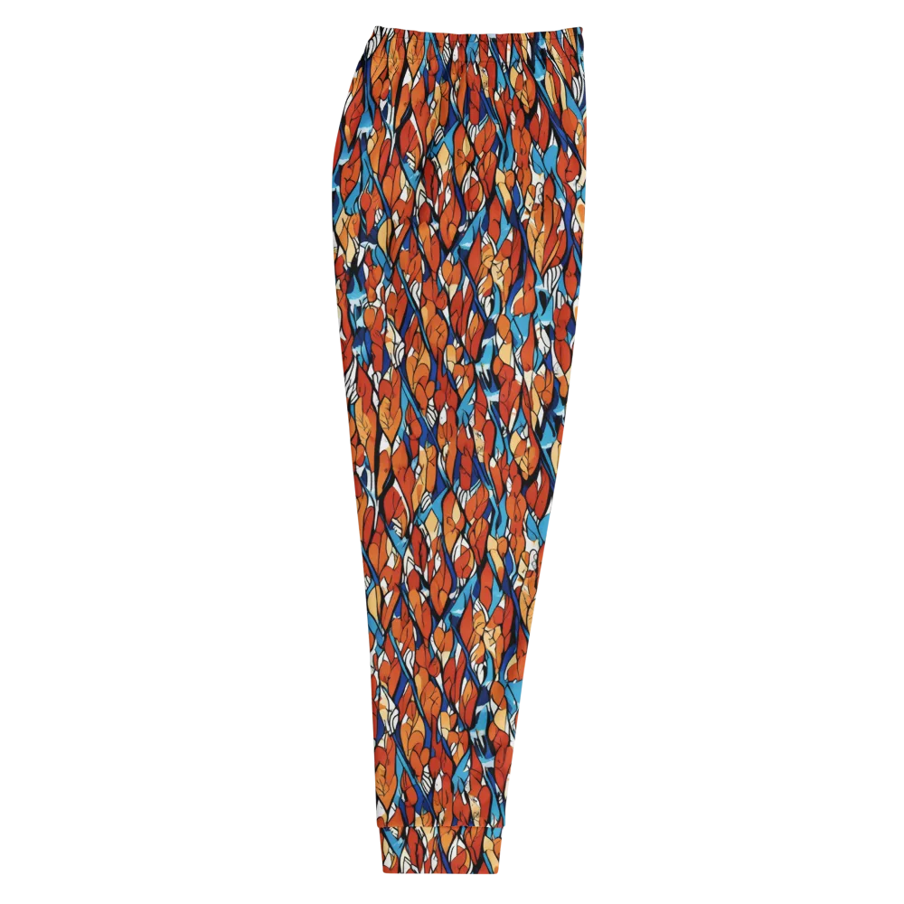 Cobalt Poppy on Men's Joggers — Right
