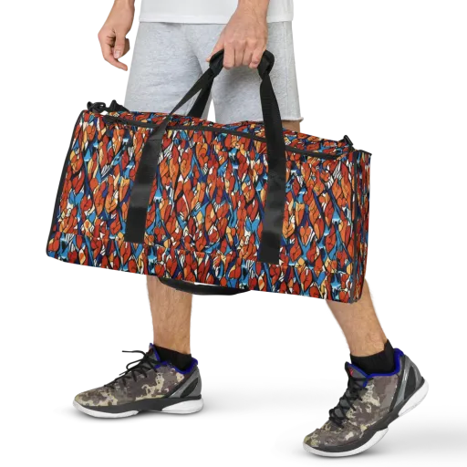 Cobalt Poppy on a Duffle Bag
