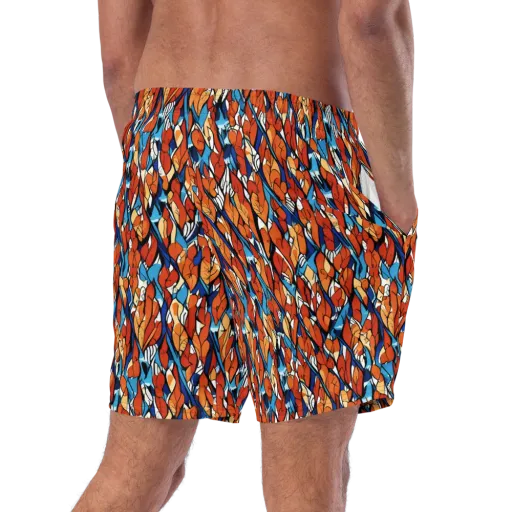 Cobalt Poppy on a Swim Trunks