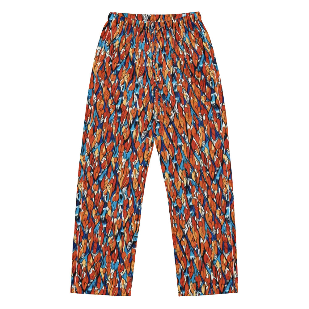 Cobalt Poppy on Women's Pajama Pants — Front