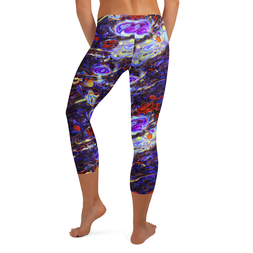 Stellar Molten on Capri Leggings — Back