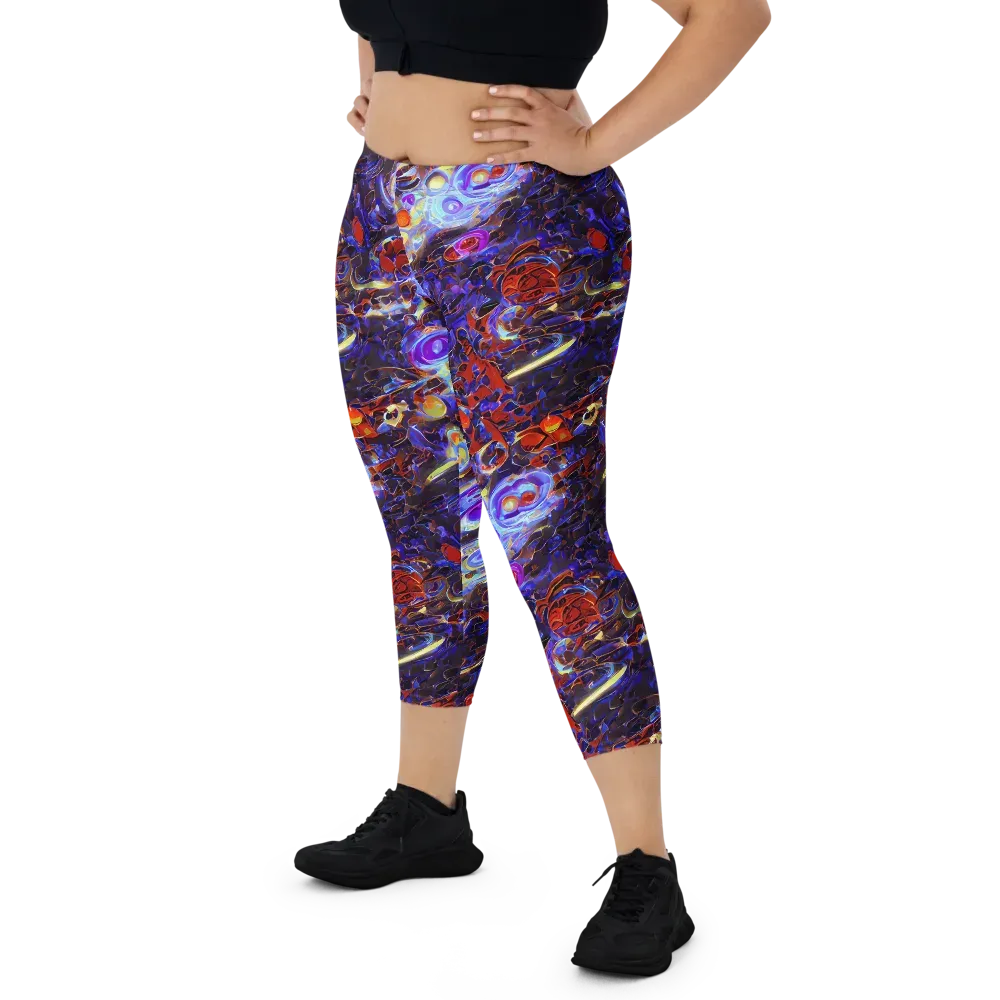 Stellar Molten on Capri Leggings — Front