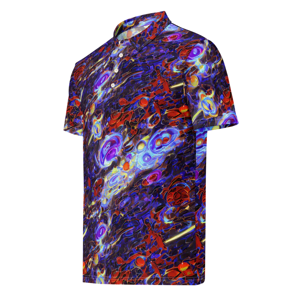 Stellar Molten on Men's Slim Fit Polo Shirt — Left Front