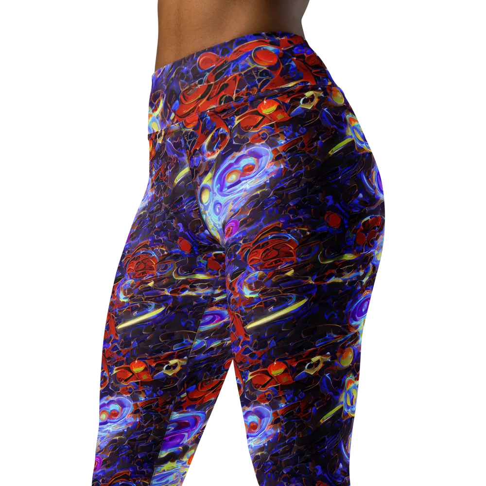 Stellar Molten on Yoga Leggings — Left Front