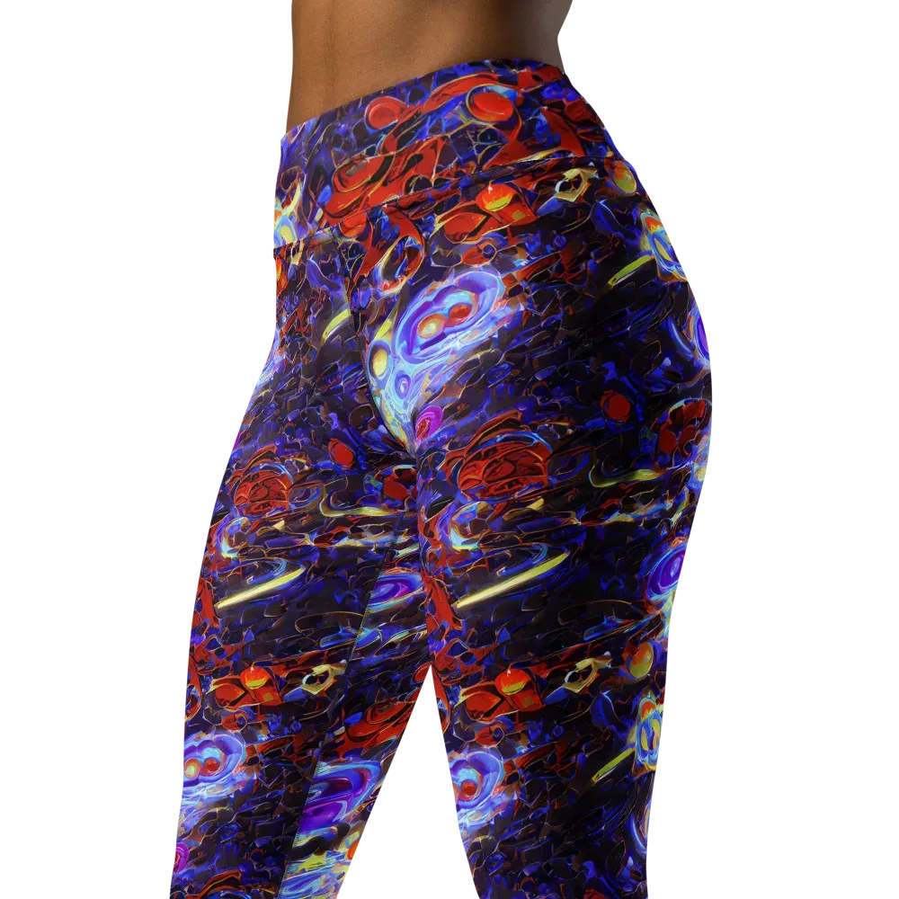 Stellar Molten on Yoga Leggings — Left Front