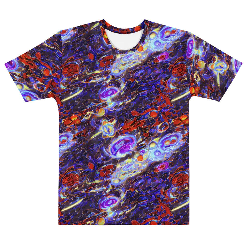 Stellar Molten on Men's Cotton Crew Neck T-Shirt — Front