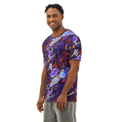 Stellar Molten on a Men's Cotton Crew Neck T-Shirt
