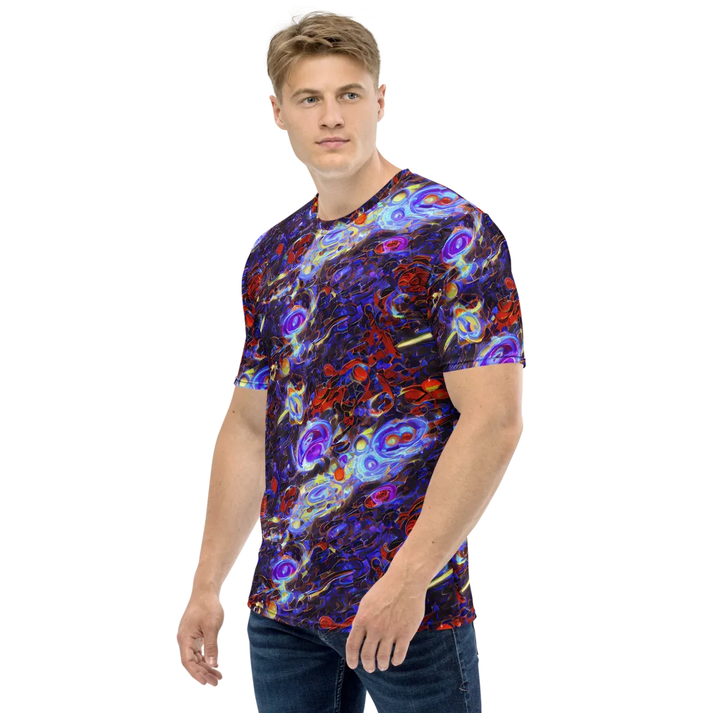 Stellar Molten on Men's Crew Neck T-Shirt — Left