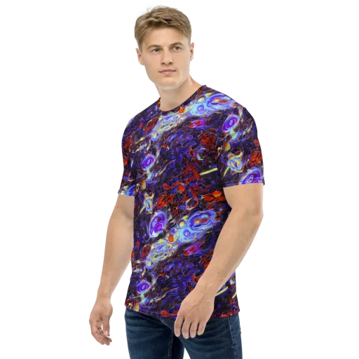 Stellar Molten on a Men's Crew Neck T-Shirt