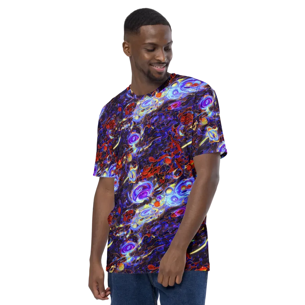 Stellar Molten on Men's Crew Neck T-Shirt — Left