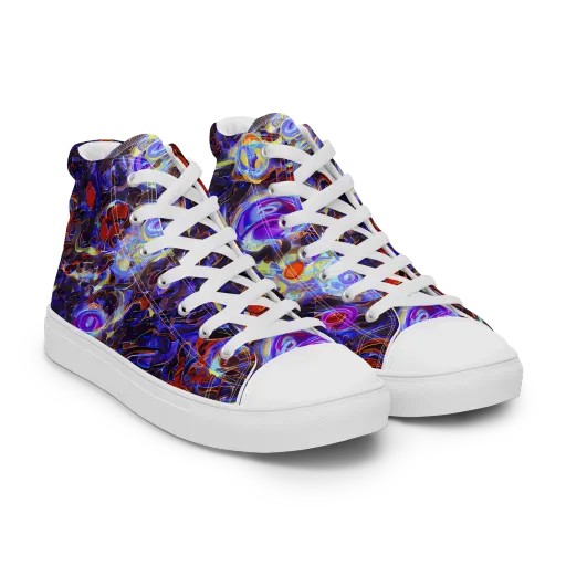 Stellar Molten on a Men's High Top Canvas Shoes