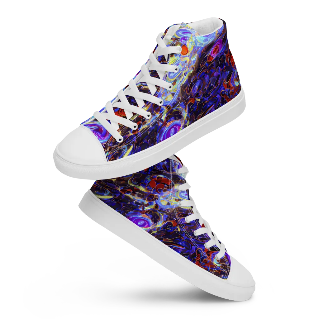 Stellar Molten on Men's High Top Canvas Shoes — Front