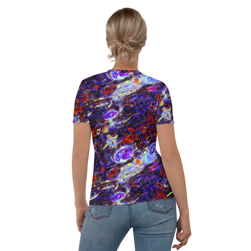Stellar Molten on Women's Crew Neck T-Shirt — Back
