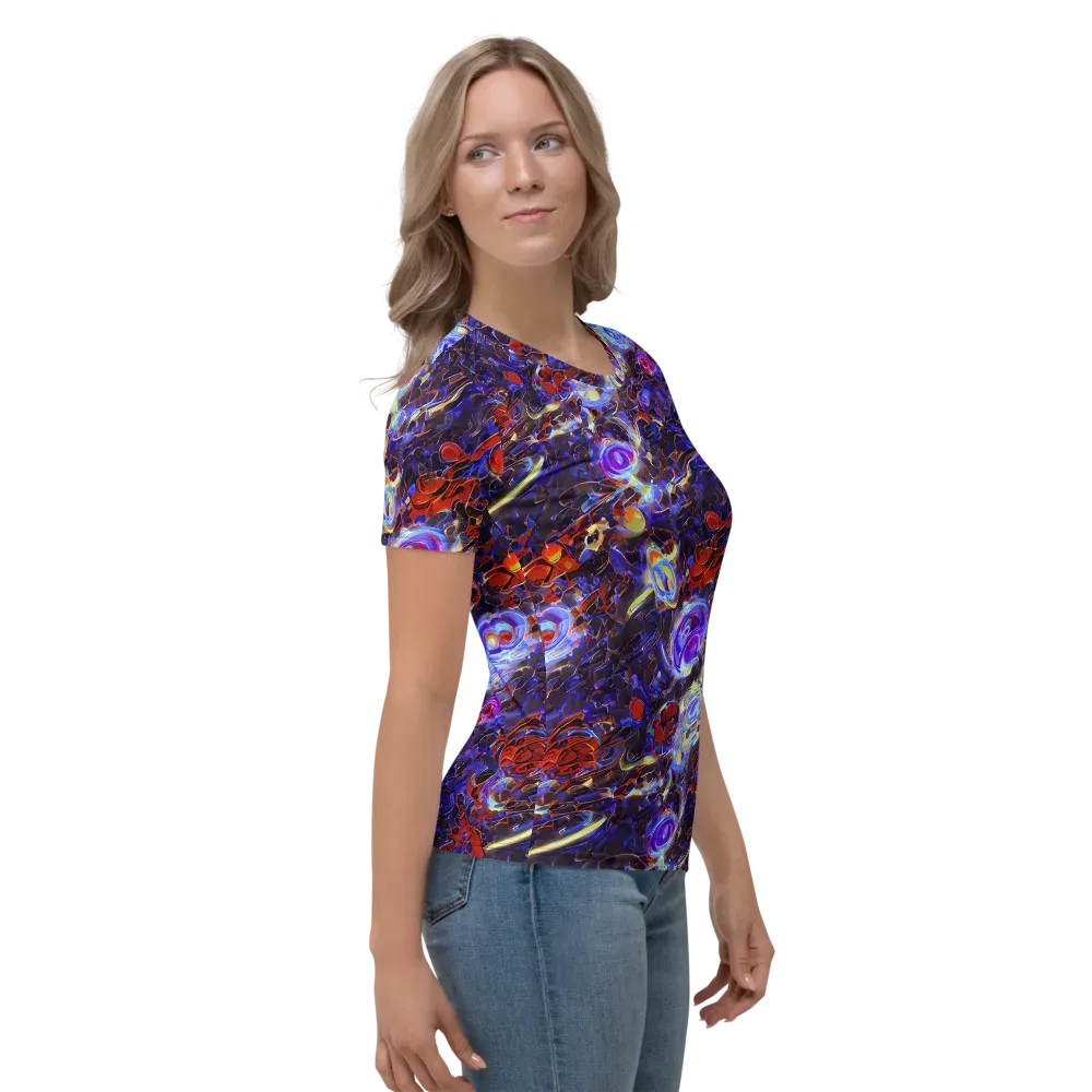 Stellar Molten on Women's Crew Neck T-Shirt — Right