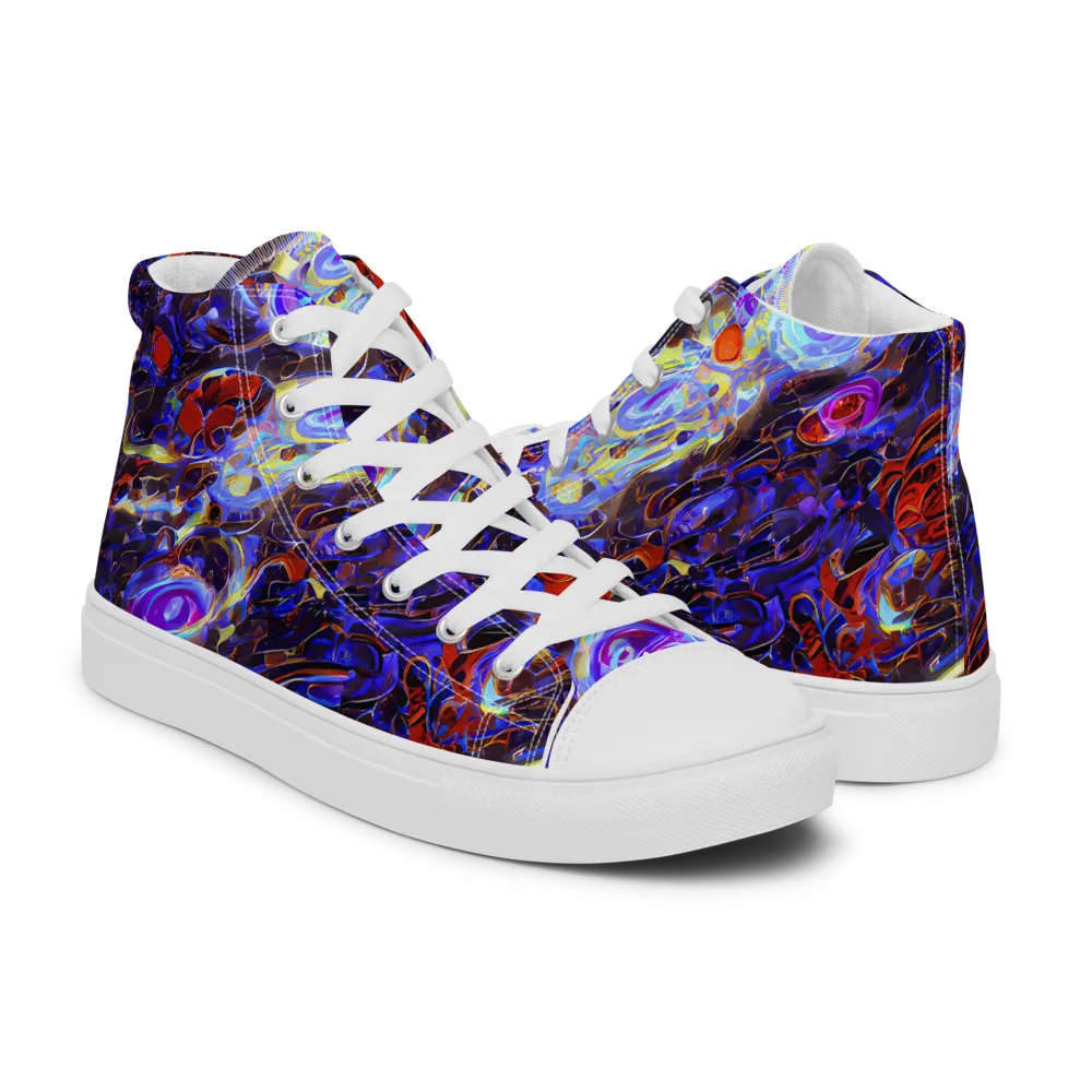 Stellar Molten on Women's High Top Canvas Shoes — Right