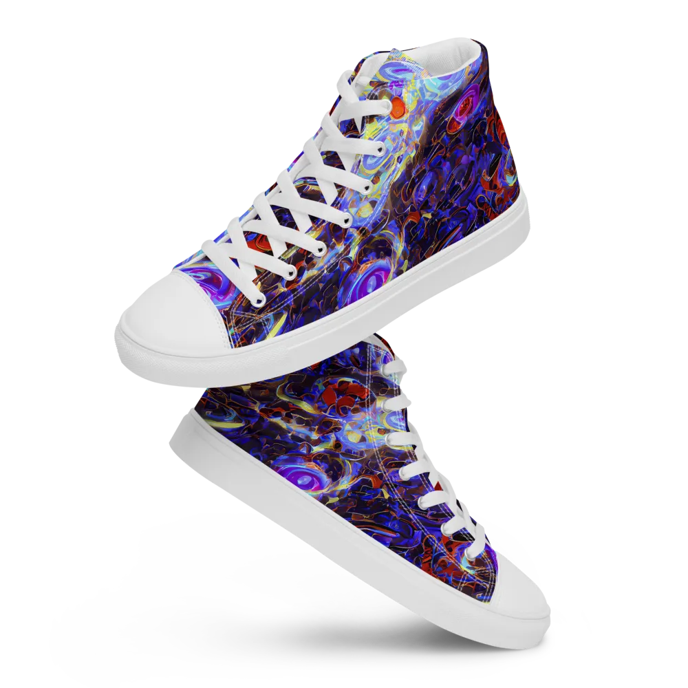 Stellar Molten on Women's High Top Canvas Shoes — Front