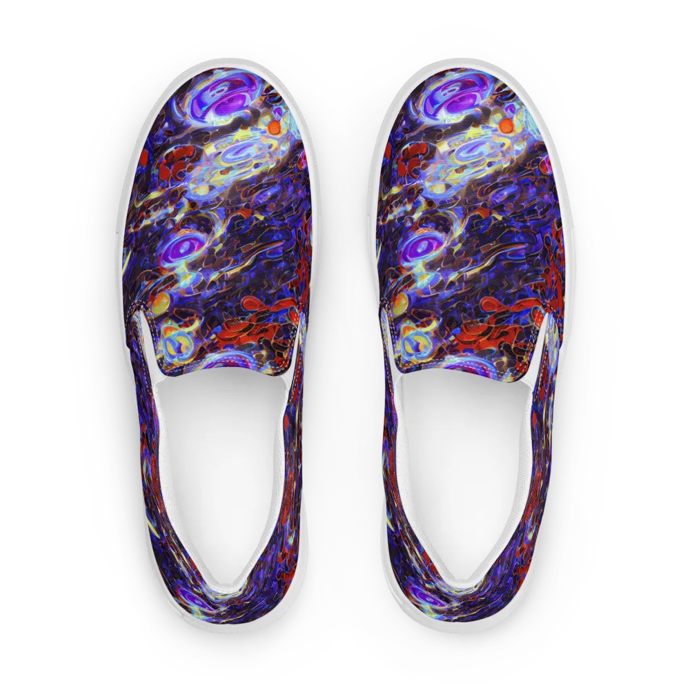 Stellar Molten on Men's Slip-On Canvas Shoes — Front