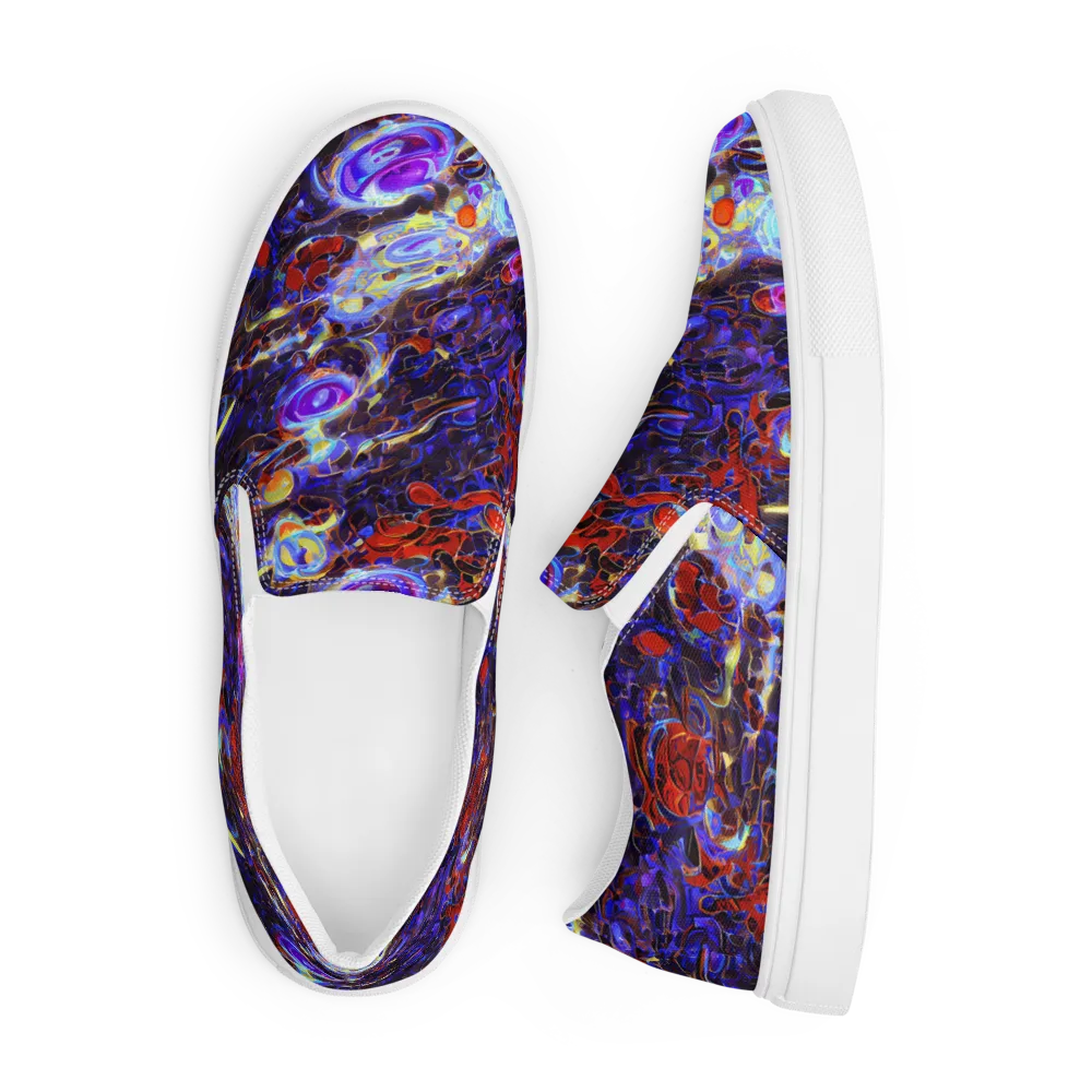 Stellar Molten on Men's Slip-On Canvas Shoes — Front
