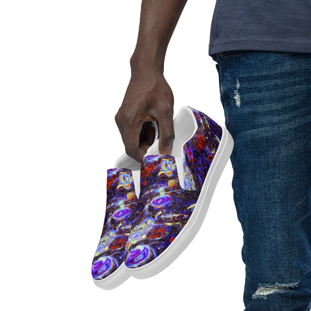 Stellar Molten on Men's Slip-On Canvas Shoes — Left Front