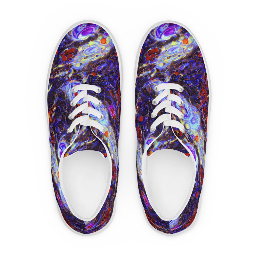 Stellar Molten on Men's Lace-Up Canvas Shoes — Front