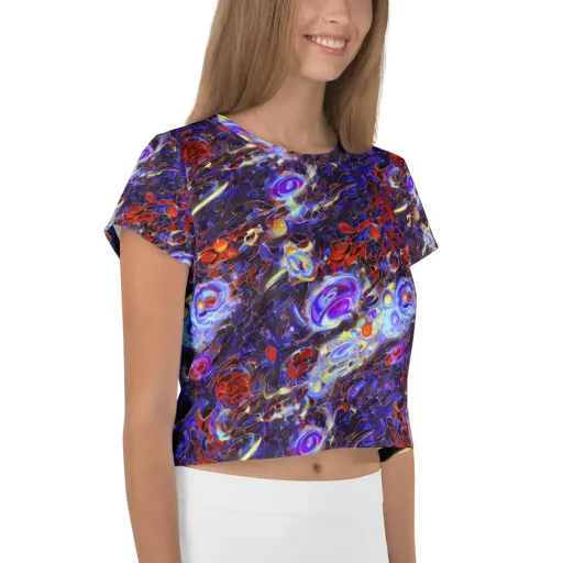 Stellar Molten on a Crop Tee