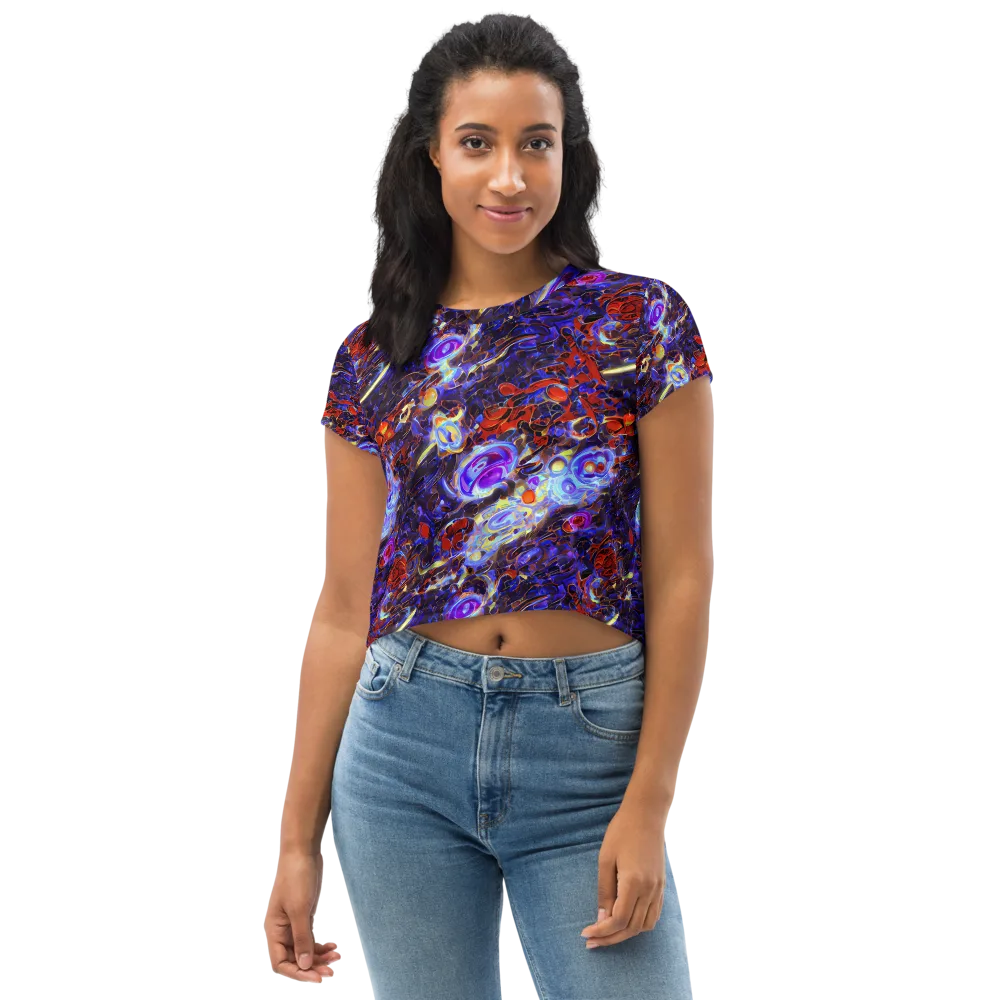 Stellar Molten on Crop Tee — Front