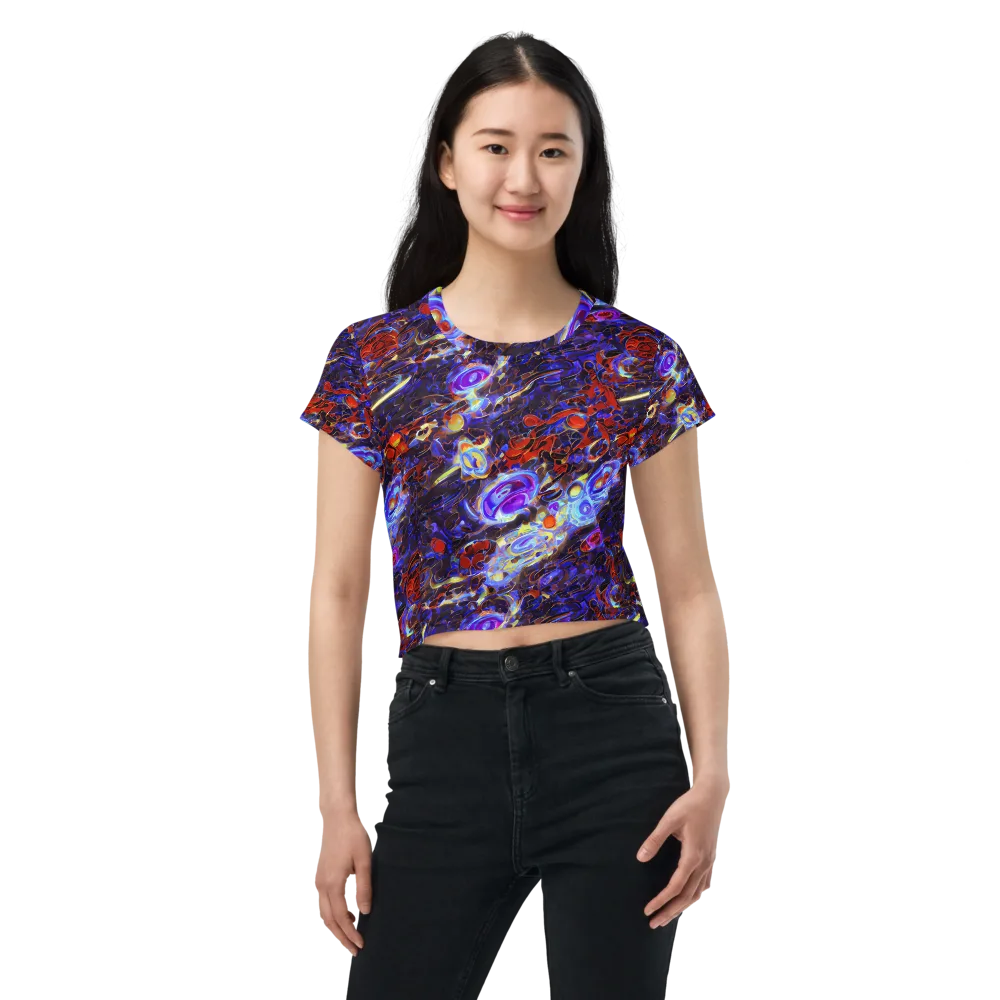 Stellar Molten on Crop Tee — Front