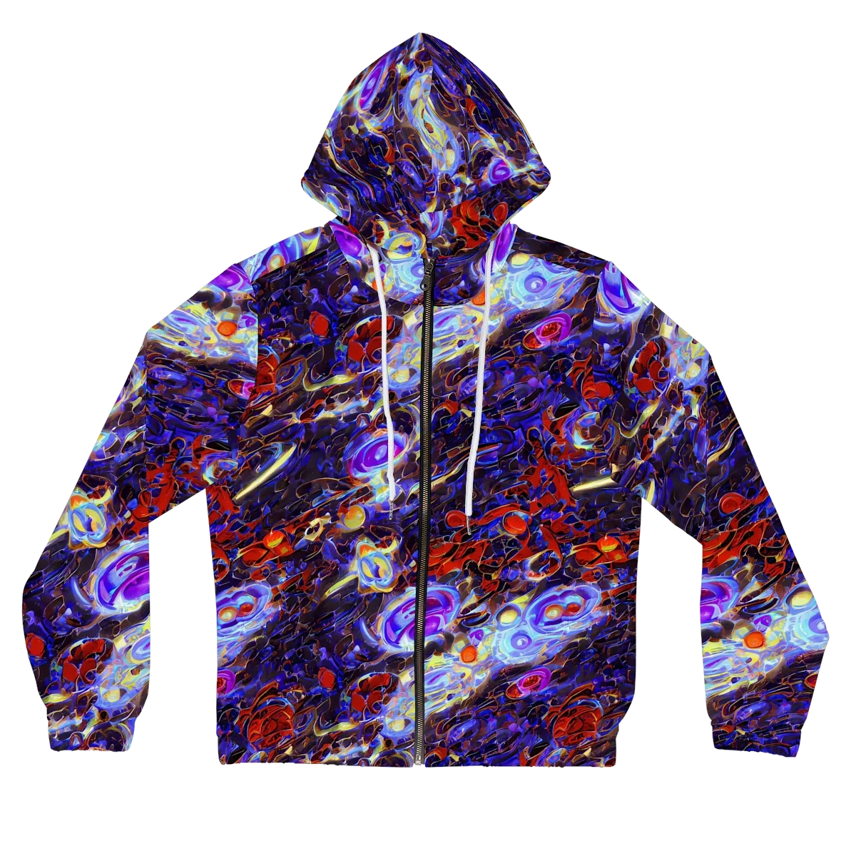 Stellar Molten on Women's Full-Zip Hoodie — Front