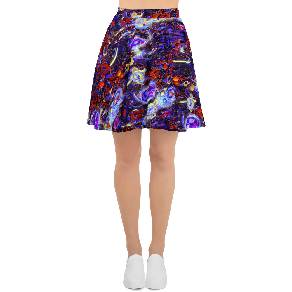 Stellar Molten on Skater Skirt — Front