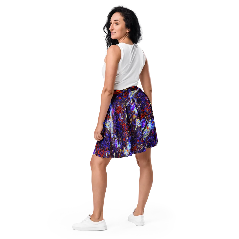 Stellar Molten on Skater Skirt — Back